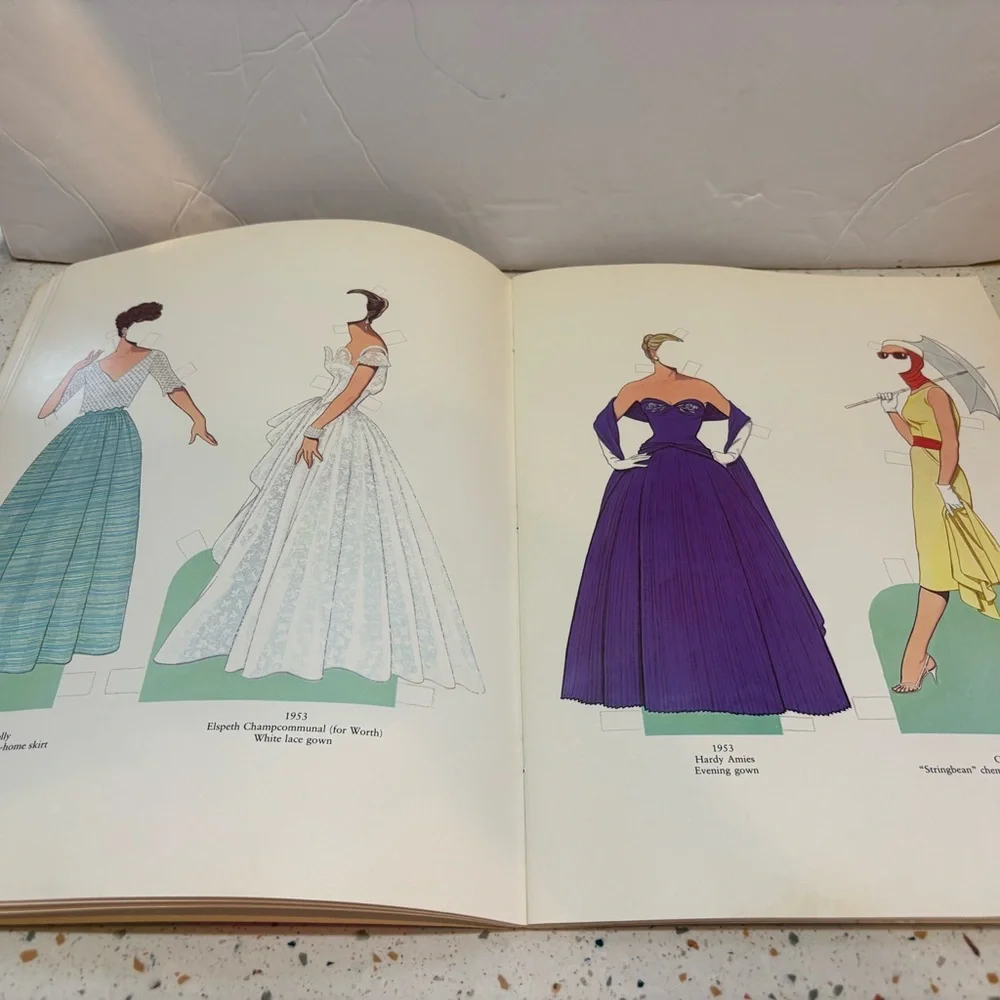 Vintage‎ 1985 Great Fashion Designs of the Fifties Paper Dolls Book Tom Tierney